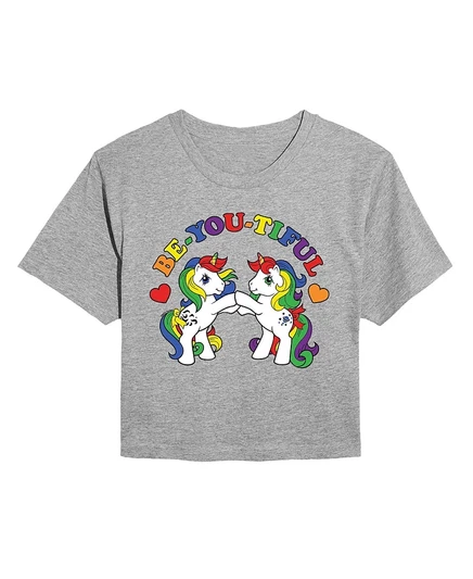 Женская укороченная футболка Hybrid Apparel BEyoutiful, серая