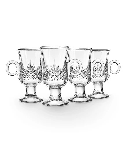 Ирландские кофейные кружки Godinger Dublin Crystal, набор из 4-х кружек