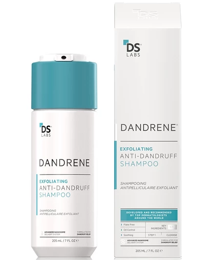 Отшелушивающий шампунь против перхоти DS Laboratories Dandrene, 205 мл, без красителя