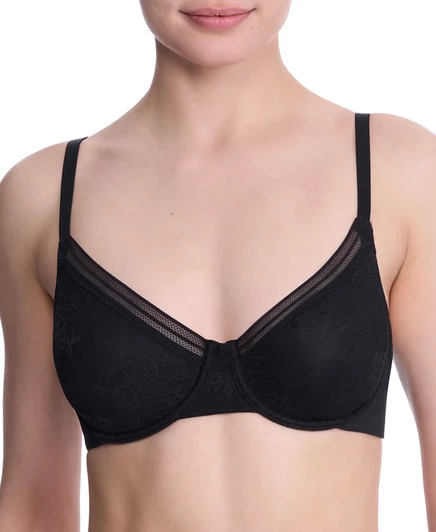 Бюстгальтер Natori Women's Love с кружевной футболкой на косточках 724351 черный