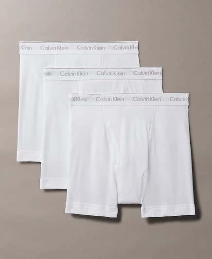 Мужские трусы-боксеры Calvin Klein Cotton Classics, 3 шт., белые