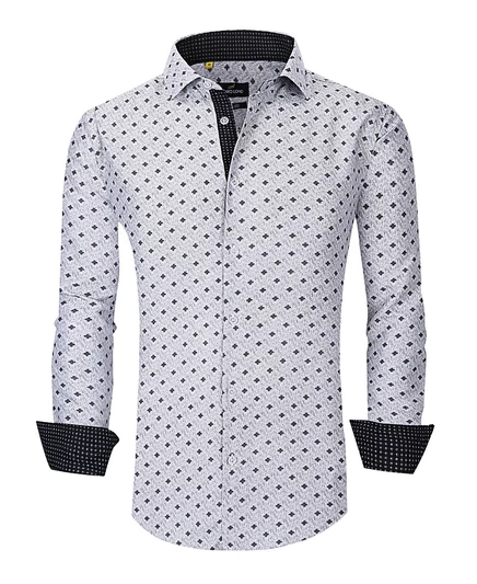 Мужская рубашка Azaro Uomo Slim Fit, серая