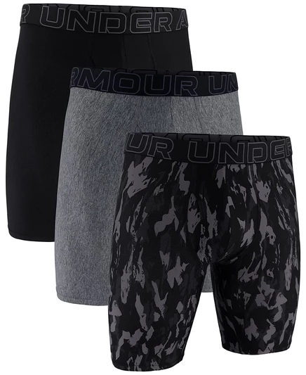 Мужские трусы Under Armour Performance Tech 3 шт 9″, серые