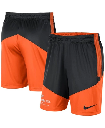 Мужские шорты nike oklahoma state, черно-оранжевые