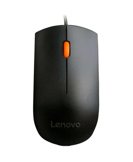 Мышь Lenovo с проводным USB-кабелем черная