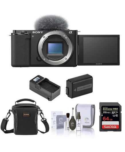 Беззеркальный фотоаппарат Sony ZV-E10 APS-C для влогинга, черный
