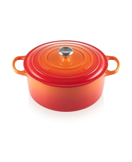 Жаровня Le Creuset Signature 8,5 л круглая, оранжевая