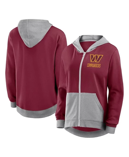 Женское худи Logo Athletic Hit It на молнии, бордовое