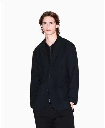 Мужской однобортный пиджак AX Armani Exchange Night Lab, черный
