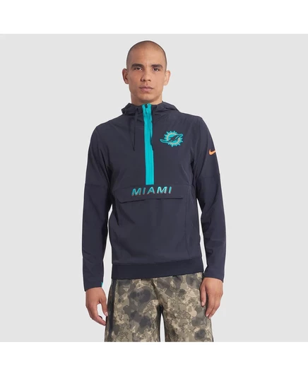 Мужская куртка-анорак Nike Miami Dolphins 2025, синяя