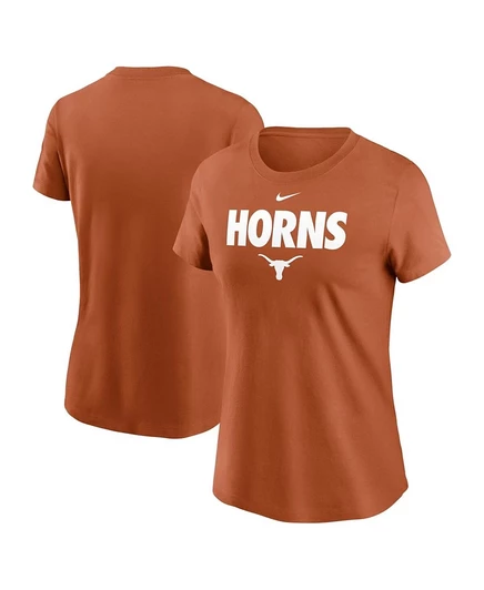 Женская футболка Nike Texas Longhorns, оранжевая