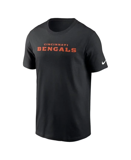 Мужская черная футболка Nike Cincinnati Bengals Prime Time Wordmark Essential от Nike black