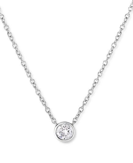 Колье Forever Grown Diamonds, бриллиант 1/5 карата, серебро