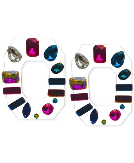 Серьги Swanky Designs Demi Carnival, разноцветные