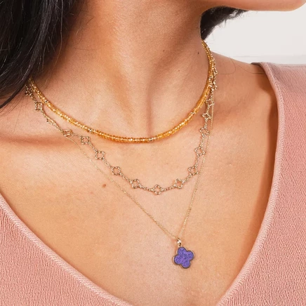 Амулет из аметистового клевера amethyst