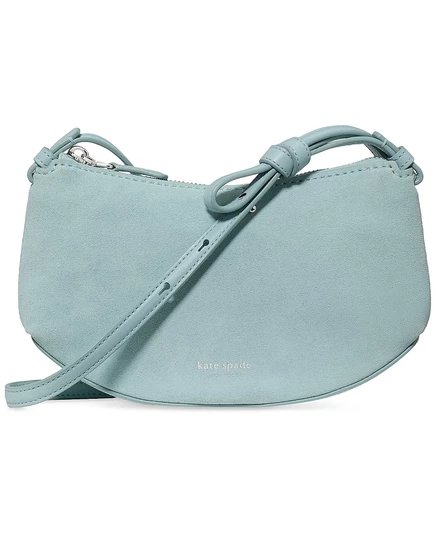Женская сумка Kate Spade New York Loop малая замшевая через плечо, синяя