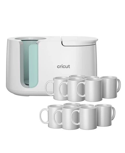 Термопресс для кружек Cricut Mug Press с 12 кружками, белый