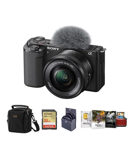 Фотоаппарат Sony ZV-E10 с объективом 16–50 мм, черный