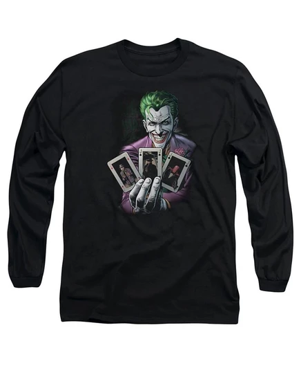 Мужская футболка с длинным рукавом Batman black