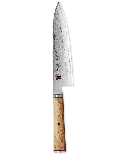 Поварской нож miyabi birchwood 20,3 см, белая ручка