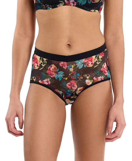 Женские сетчатые шорты для мальчиков Hanky Panky  botanic romantic black
