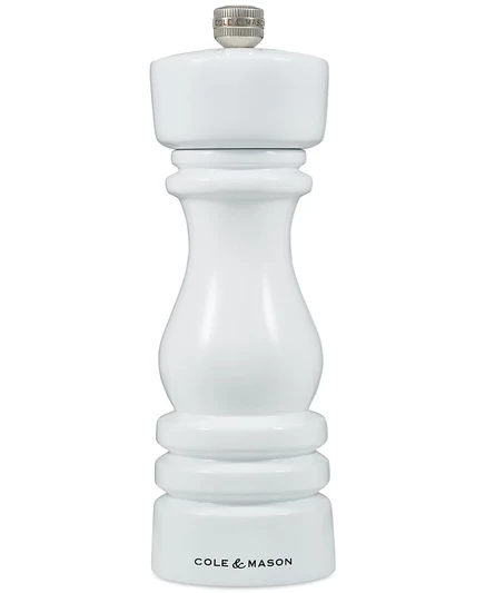 Мельница для соли Cole & Mason Classic, бук 18 см, белая