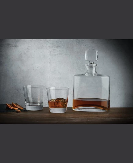 Набор для виски Nude Glass Square, 3 предмета, прозрачный