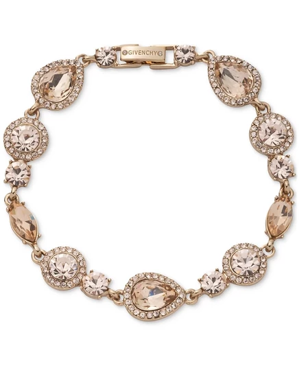 Браслет Givenchy Mixed Crystal Halo Statement Flex розовый