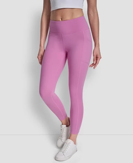 Женские леггинсы DKNY Balance с высокой талией, розовые