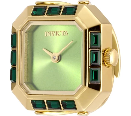 Женские часы-кольцо Invicta 49583 Mini Quartz с 2 ручными циферблатами, золото