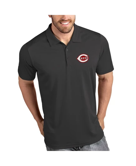 Мужское серое поло Cincinnati Reds Tribute от Antigua gray