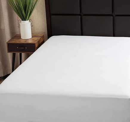 Простыня на резинке Micropuff King 95 г/м², белая