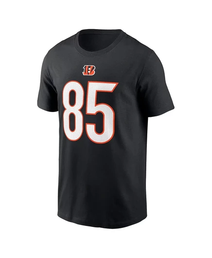 Мужская футболка с именем и номером игрока Nike Chad Johnson Black Cincinnati Bengals, вышедшего на пенсию black