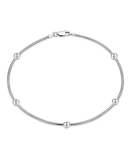 Браслет на ногу Bling Jewelry из серебра .925 25,4 см