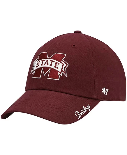 Женская бейсболка 47 Brand Mississippi State Miata, бордовая