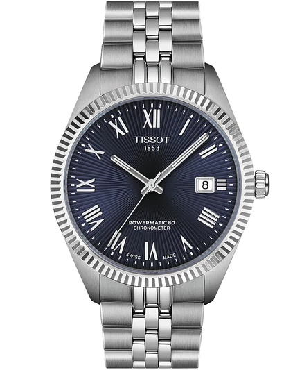 Мужские часы Tissot Ballade Power 39 мм сталь, синий