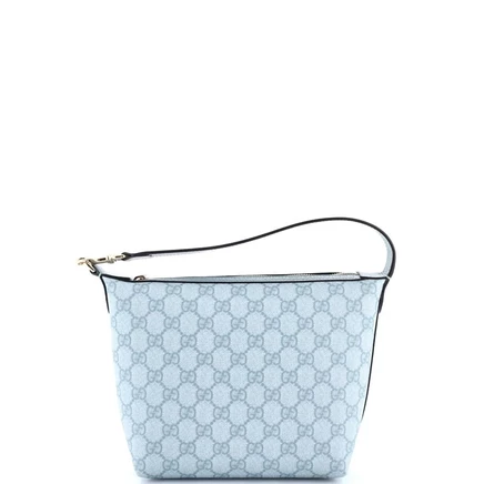 Женская сумка Gucci Super Mini Ophidia канвас, синяя