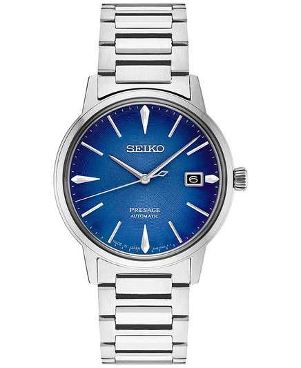 Мужские автоматические часы Seiko Presage 40 мм, синие