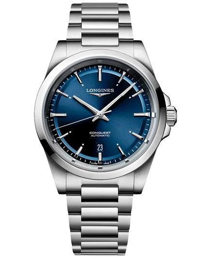 Мужские часы Longines Conquest автомат 41 мм, стальной браслет