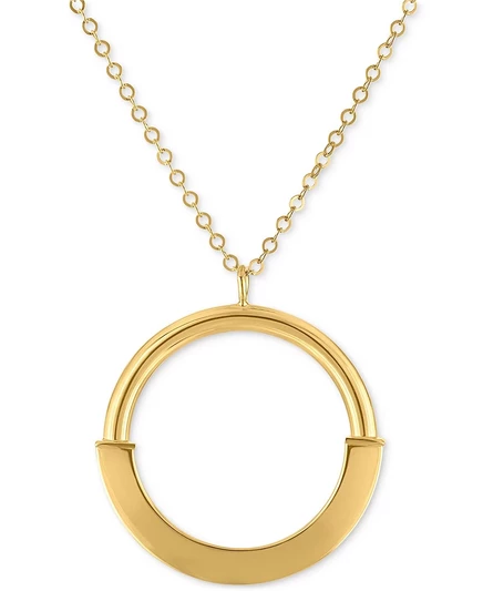 Колье Macy's Circle 18″ из 10k желтого золота