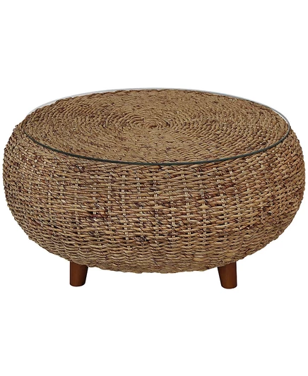 Журнальный столик Gallerie Decor Stonebridge со стеклянной столешницей белого цвета