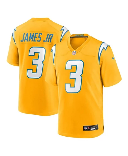 Мужские кроссовки Nike Derwin James Jr. Gold Los Angeles Chargers с альтернативным зарядным устройством Power Game Player Jersey gold