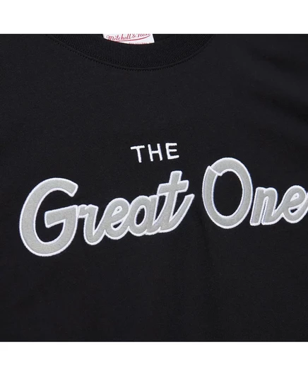 Мужская футболка Mitchell & Ness с винтажным логотипом Wayne Gretzky Black Los Angeles Kings Premium Nickname от Mitchell & Ness black