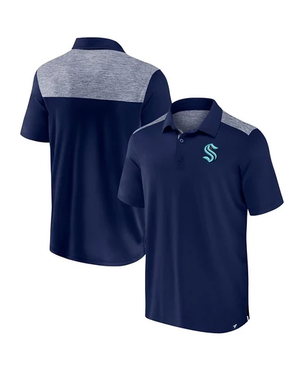 Мужское поло Fanatics Iconic Brushed Blocked, синее