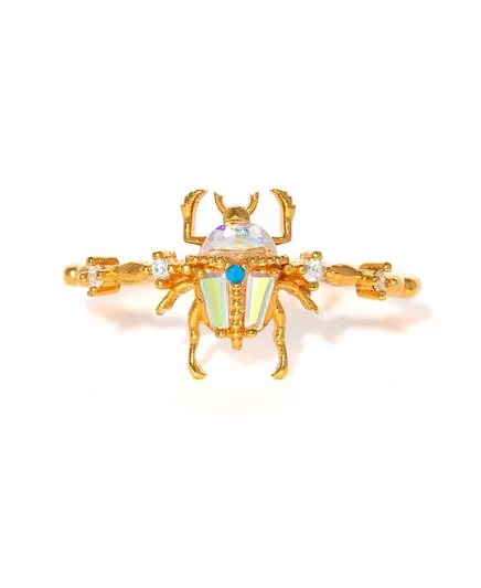 Кольцо Girls Crew Beetlejuice Crystal, золотое