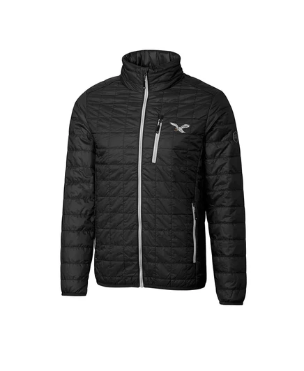 Мужская стеганая куртка Cutter & Buck Rainier PrimaLoft, черная