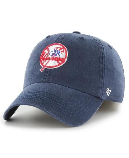 Мужская приталенная шляпа темно-синего цвета с логотипом франшизы New York Yankees 47-го года выпуска