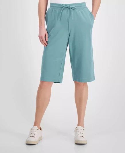  Женские спортивные шорты-бермуды средней посадки, созданные для Macy's desert teal
