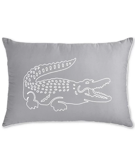 Декоративная подушка Lacoste Home Big Croc 41×61 см, серая