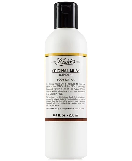 Оригинальный мускусный лосьон для тела Kiehl's Since 1851, 8,4 унции. белый